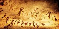 Jaskynné umenie primitívnych ľudí pre deti